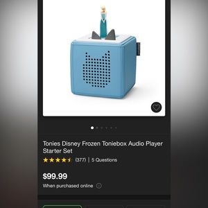 Tonies music box with Elsa Frozen figure